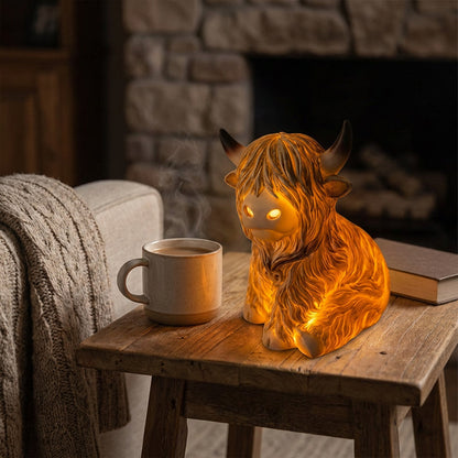 🐮Nyhet 50 % RABATT🔥Varm Highland Light: Lampa i form av en Highland-ko