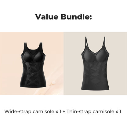 📢📢🔥50 % RABATT !! ✨Sömlös kroppsformande camisole med inbyggd behå