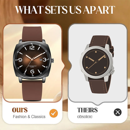⌚ 60% RABATT! 🕰️ Klassiskt Vardagsur med Kvartsverk – Tidlös design, Tyst gång & Lättläst urtavla ✨
