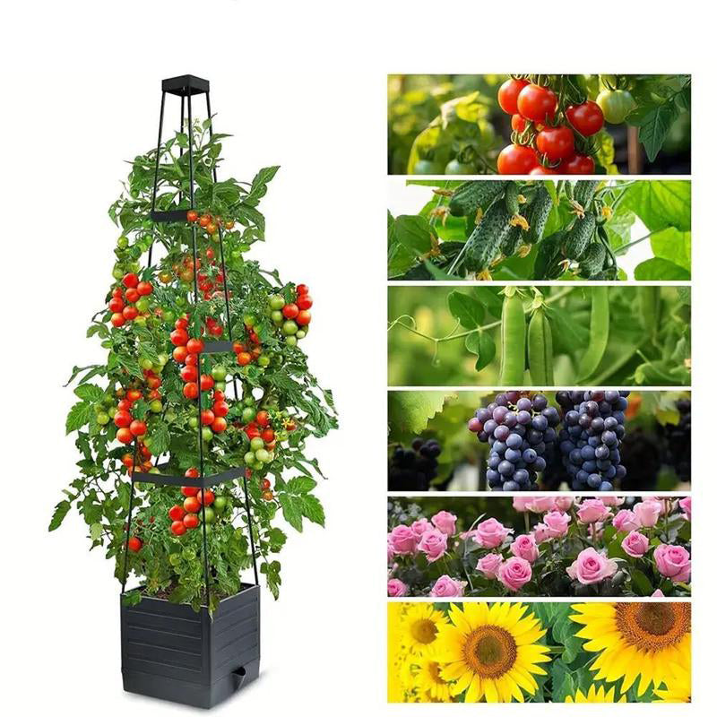 50% RABATT NU☀️Upphöjda blomlådor med spaljé till trädgården💧