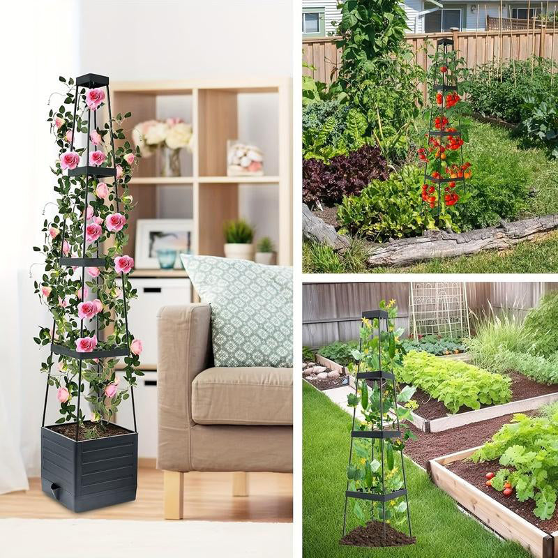 50% RABATT NU☀️Upphöjda blomlådor med spaljé till trädgården💧