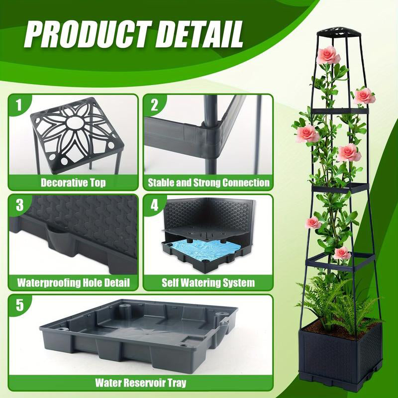 50% RABATT NU☀️Upphöjda blomlådor med spaljé till trädgården💧