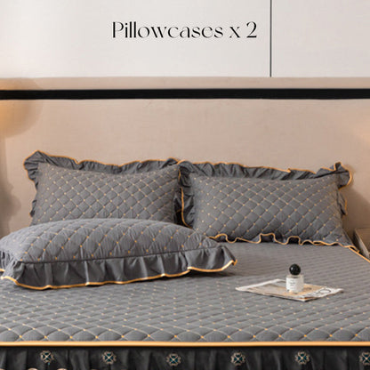 📢📢2026 NY PRODUKT – 60% RABATT✨Ruggigt lakan + påslakan + örngott💓🛏️ Fångar stundens elegans och komfort