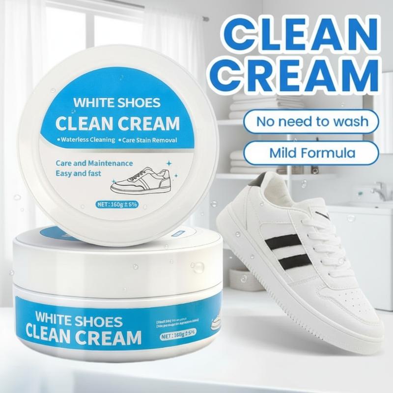 💧🧼 Skohus utan tvätt & Läderrens Cream - Färgförtädare med Sponge