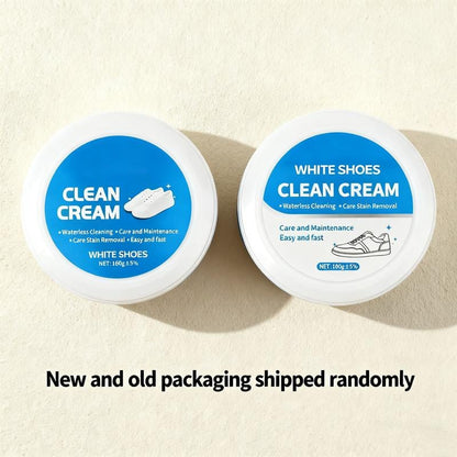 💧🧼 Skohus utan tvätt & Läderrens Cream - Färgförtädare med Sponge