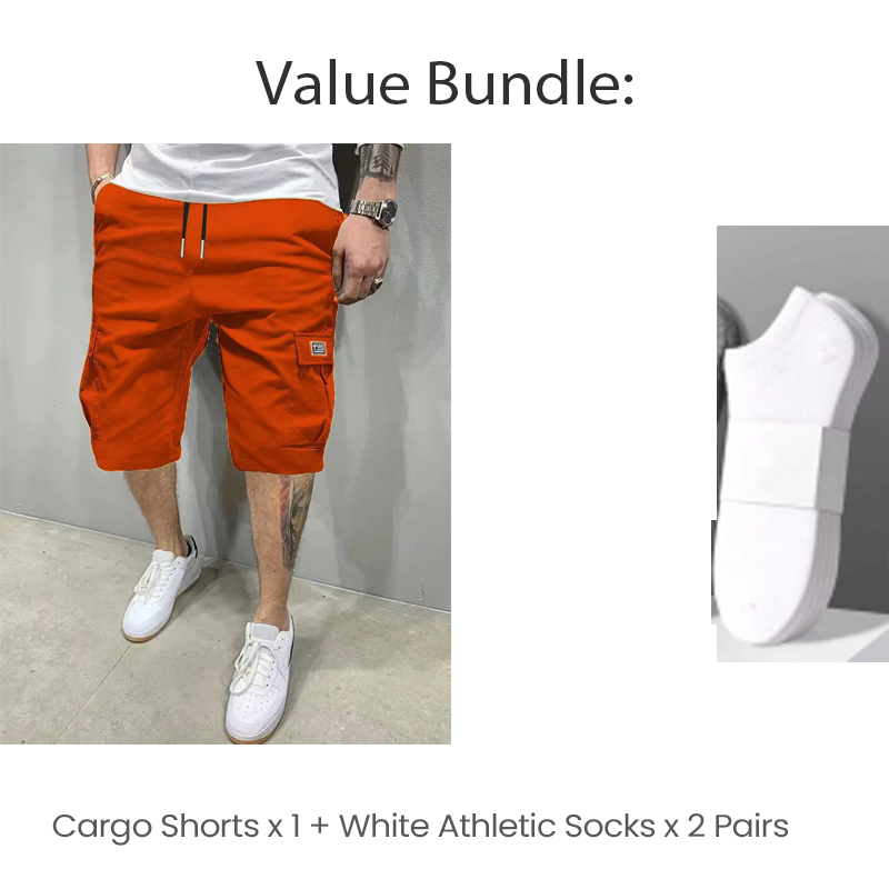 🥳HETT REA 2026🩳60% RABATT! Lätta cargoshorts – Andningsbart tyg, knälång skärning. Säkra fickor för telefon och nycklar. Bekväma hela dagen. ✅☀️