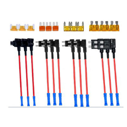 🔧 KÖP 2, FÅ 1 GRATIS! ⚡ 12-delars Add-A-Circuit Säkringstappssats – Universell, Lätt Installation & Skydd för Bilens Elsystem 🚗