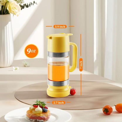🔥Glasdispenser för honung utan droppar och spill