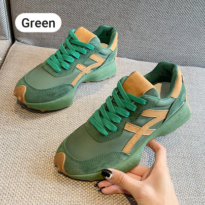 🔥Trendiga sneakers med tjock sula för kvinnor