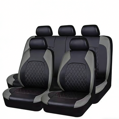 🚗 50% RABATT NU! 9‑delars universellt lädersätesöverdragsset – lyxigt, andningsbart & airbagkompatibelt – perfekt för bil, SUV och pickup 🛋️✨