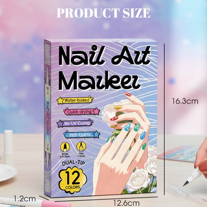 🥳REA 2026🥳💞Över 50 000 sålda!✨🎨 Nagelkonstpennor med dubbla spetsar💅🖌️