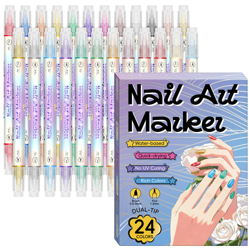 🥳REA 2026🥳💞Över 50 000 sålda!✨🎨 Nagelkonstpennor med dubbla spetsar💅🖌️