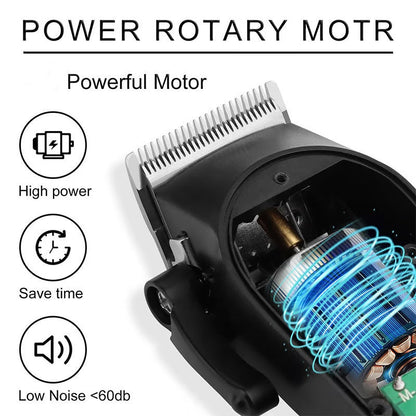 📢📢50% RABATT  NU!! ⏰Hållbar & Vass Elektrisk Hårtrimmer Set – Självslipande Blad, Tyst Borstlös Motor & Smart Displayskärm✂️