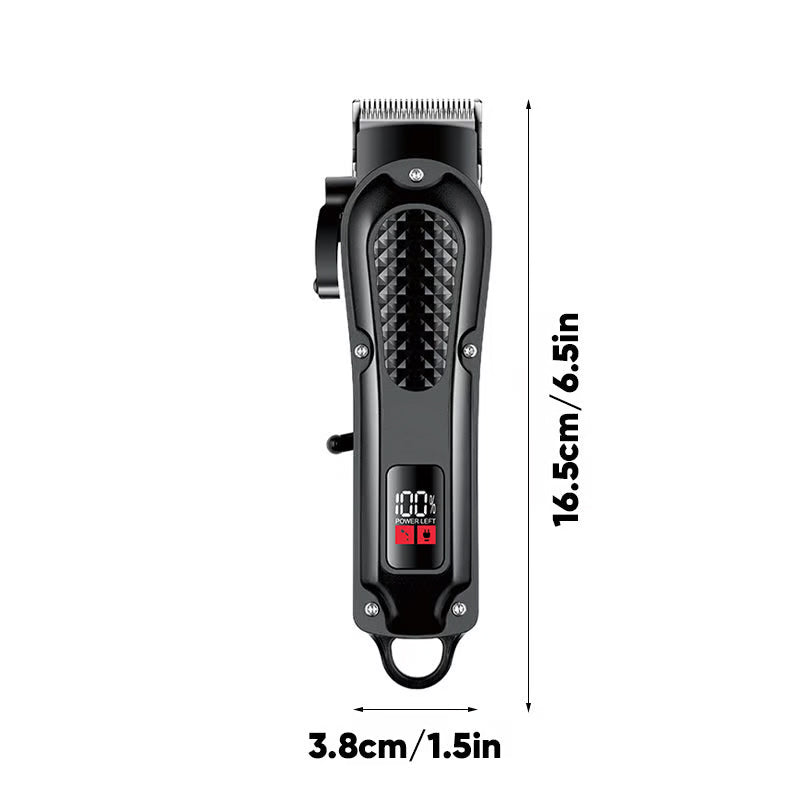 📢📢50% RABATT  NU!! ⏰Hållbar & Vass Elektrisk Hårtrimmer Set – Självslipande Blad, Tyst Borstlös Motor & Smart Displayskärm✂️