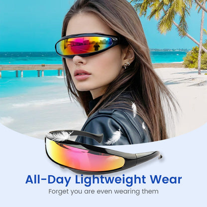 🕶️ 50 % RABATT! 😎 Lätta och futuristiska solglasögon med skyddande skärm – ultimat komfort, UV 400-skydd och unik design ✨