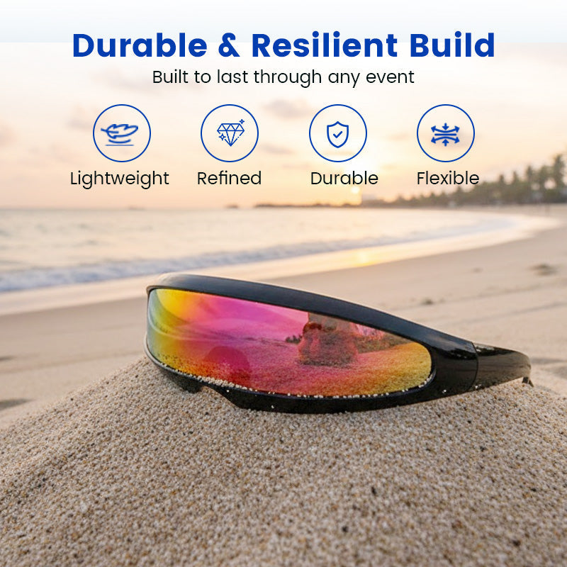 🕶️ 50 % RABATT! 😎 Lätta och futuristiska solglasögon med skyddande skärm – ultimat komfort, UV 400-skydd och unik design ✨