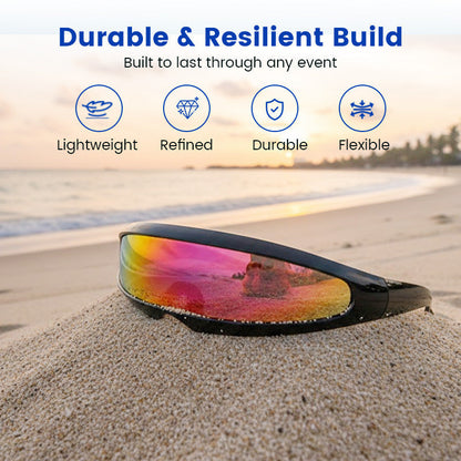🕶️ 50 % RABATT! 😎 Lätta och futuristiska solglasögon med skyddande skärm – ultimat komfort, UV 400-skydd och unik design ✨