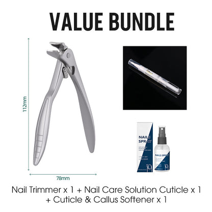 🤩 Hett erbjudande! ✂️ Stänksäker nageltrimmer i rostfritt stål ✨