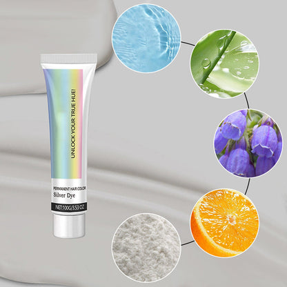 🔥50 % rabatt så länge lagret räcker!🎉2-i-1 Naturlig Essens Extrakt Silver Hårfärg