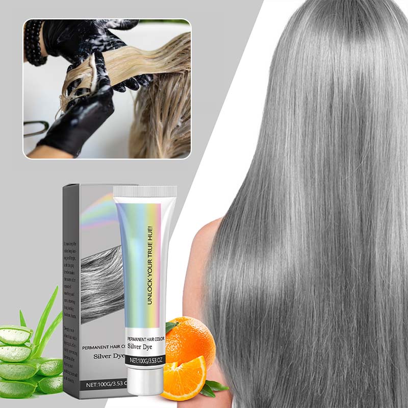 🔥50 % rabatt så länge lagret räcker!🎉2-i-1 Naturlig Essens Extrakt Silver Hårfärg