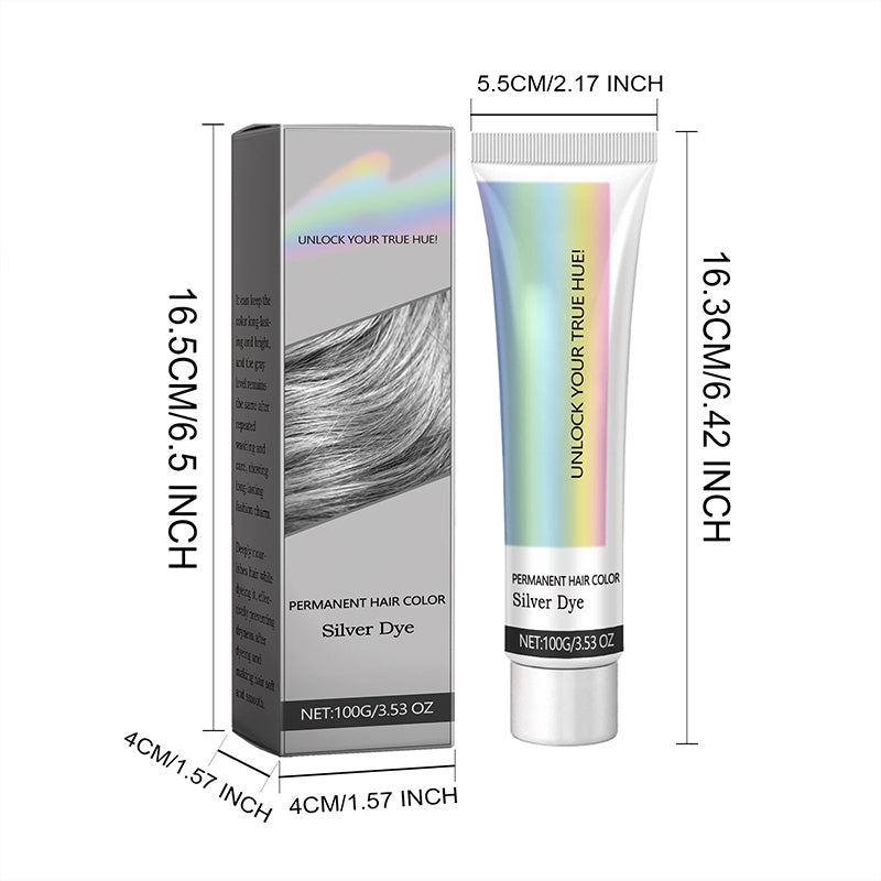 🔥50 % rabatt så länge lagret räcker!🎉2-i-1 Naturlig Essens Extrakt Silver Hårfärg