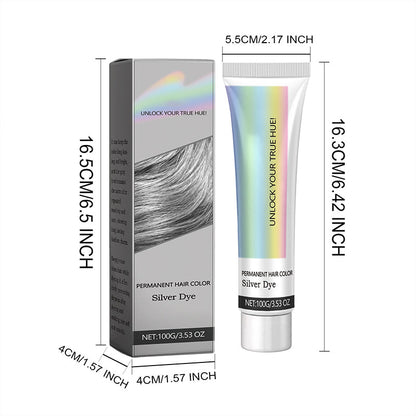 🔥50 % rabatt så länge lagret räcker!🎉2-i-1 Naturlig Essens Extrakt Silver Hårfärg