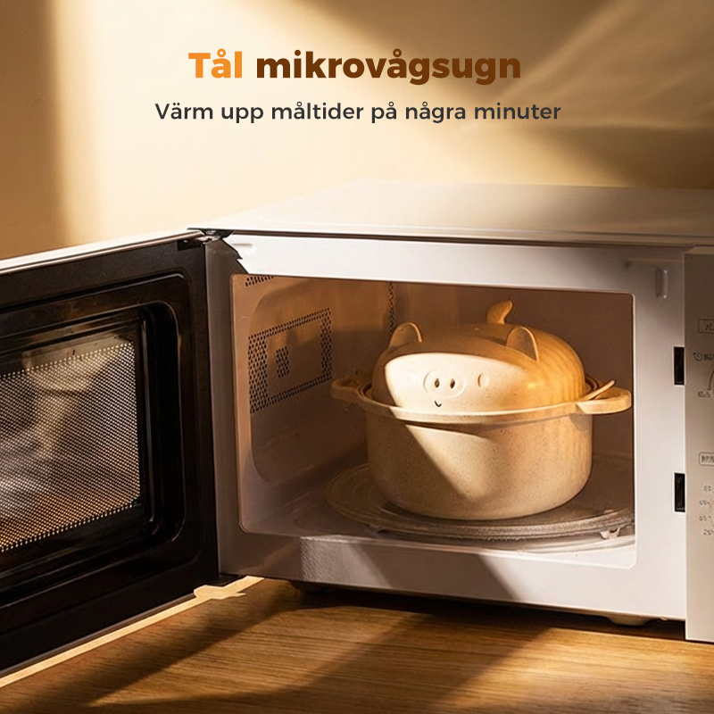Kreativt och mikrovågssäkert ramenskålsset