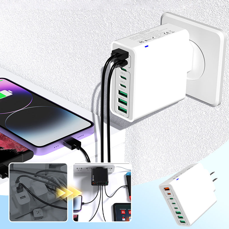 Multi-Port 150W snabbladdare för mobiltelefoner