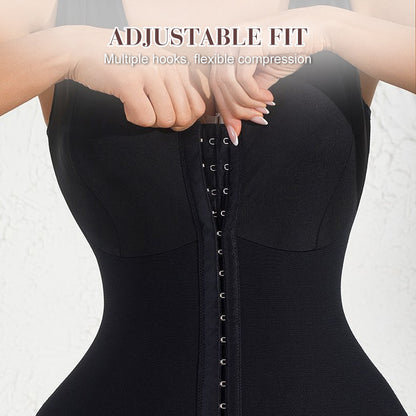 💃 50% RABATT 🔒 | Formande Bodysuit med Framlås – Jämn Silhuett & Praktisk Design