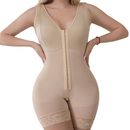 💃 50% RABATT 🔒 | Formande Bodysuit med Framlås – Jämn Silhuett & Praktisk Design