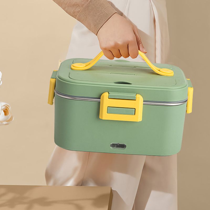 Pousbo® Bento-lunchlåda i rostfritt stål med elektrisk uppvärmning