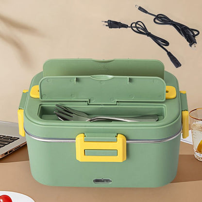 Pousbo® Bento-lunchlåda i rostfritt stål med elektrisk uppvärmning