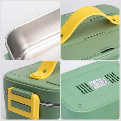 Pousbo® Bento-lunchlåda i rostfritt stål med elektrisk uppvärmning