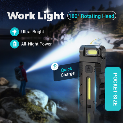 🔥180° roterande LED-arbetslampa