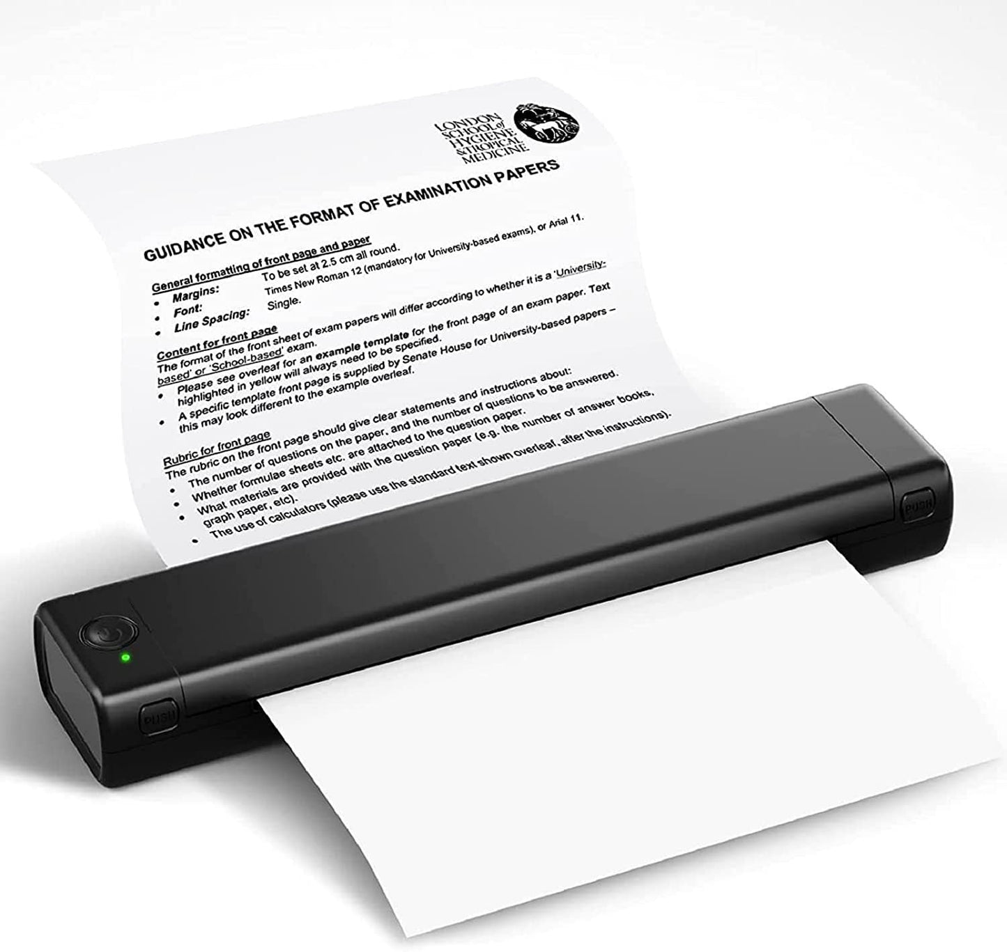 Bärbar trådlös skrivare, idealisk för resan, D810 Bluetooth-termisk skrivare, stödjer pappersformatet US Letter 8,5 x 11 tum, inklusive skrivare för tatueringsstudior och kontor.