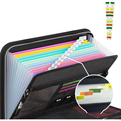 🔥Rea 50% RABATT🔥Brandsäker dragspelsmapp med handtag💼