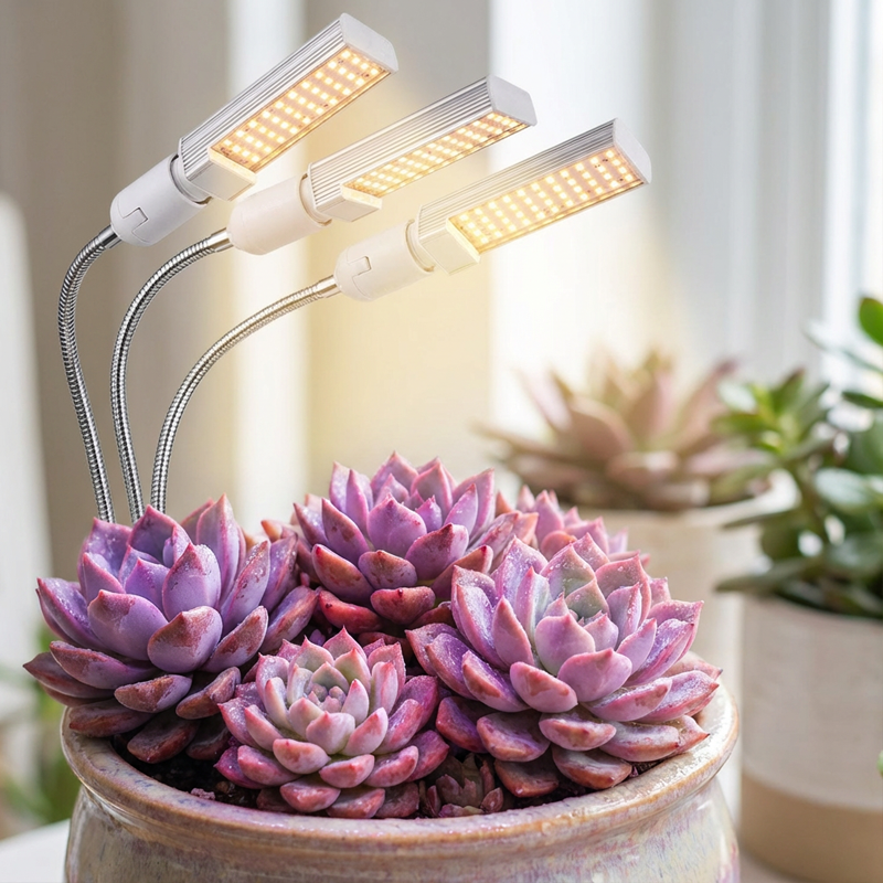 LED-anläggning växer ljus med Timer & Clamp