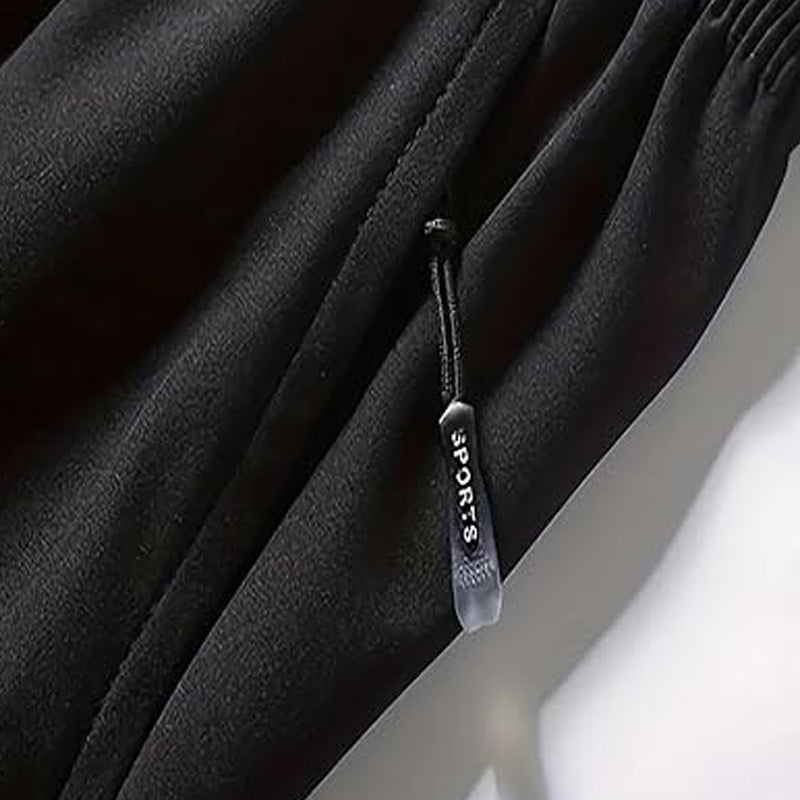 Snabborkande sportshorts för herr med fickor med dragkedja