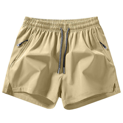 Snabborkande sportshorts för herr med fickor med dragkedja
