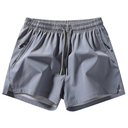 Snabborkande sportshorts för herr med fickor med dragkedja