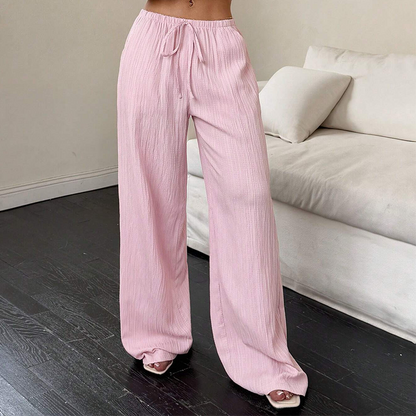 👖 60% RABATT! ✨ Mångsidiga Enfärgade Byxor med Vida Ben – Bekväm passform, Tidlös stil & Lätt att kombinera 💫