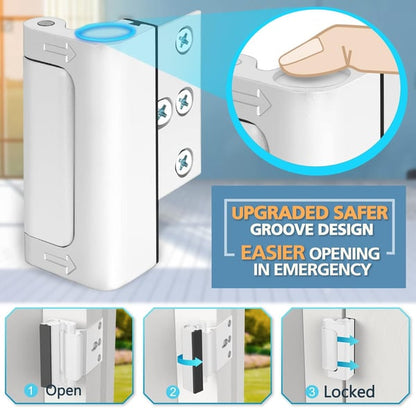 🚪 50% RABATT! 🔒 Lås för Dörrförstärkning – Extra Säkerhet, Enkel Montering & Justerbar 🏠