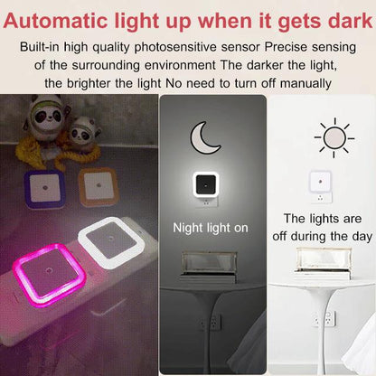 🎉 Rea 2026 – Över 88 000 sålda! 🌙 LED-nattlampa med stickkontakt – sensor som aktiveras från skymning till gryning och varmvitt sken 🏠
