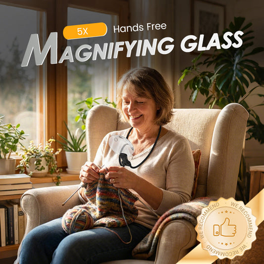 🔥Heta erbjudanden – 5X handsfree förstoringsglas