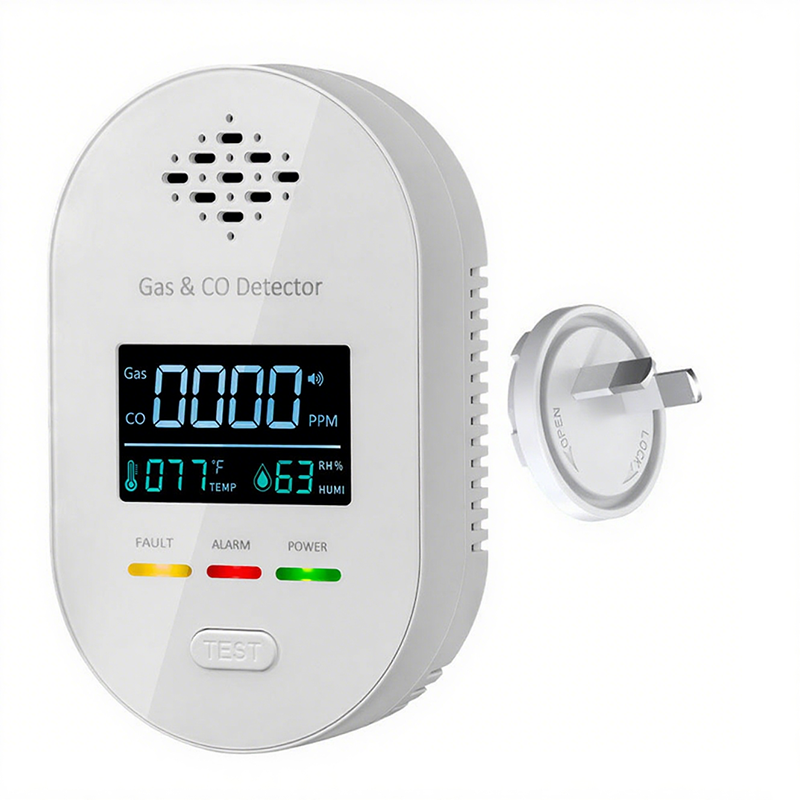 4-i-1 Plug in CO och naturgasdetektor