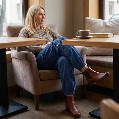 👖 60% RABATT! ✨ Högmidjade stretchiga joggingbyxor i denim – Smidig denim, Höftformande & Avslappnad passform 💙