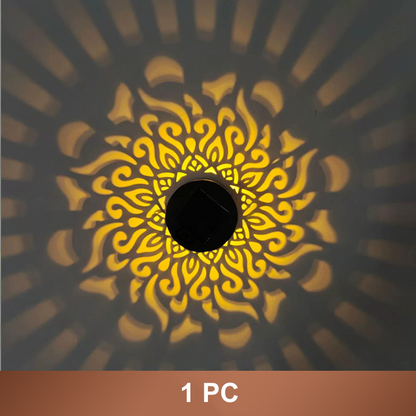 Solcellsdriven mandalaprojektorlampa
