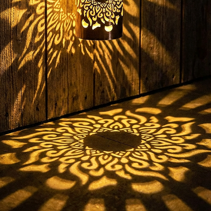 Solcellsdriven mandalaprojektorlampa