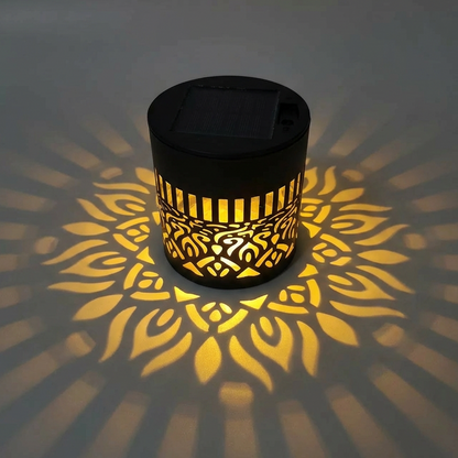 Solcellsdriven mandalaprojektorlampa