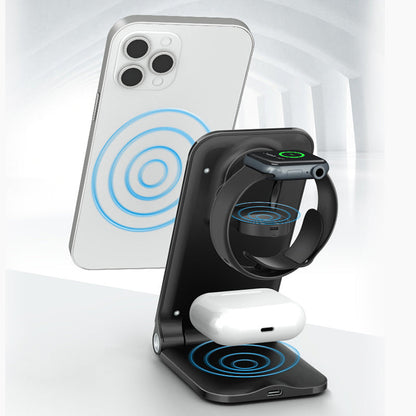 Foldable 3-in-1 Wireless Charging Stand